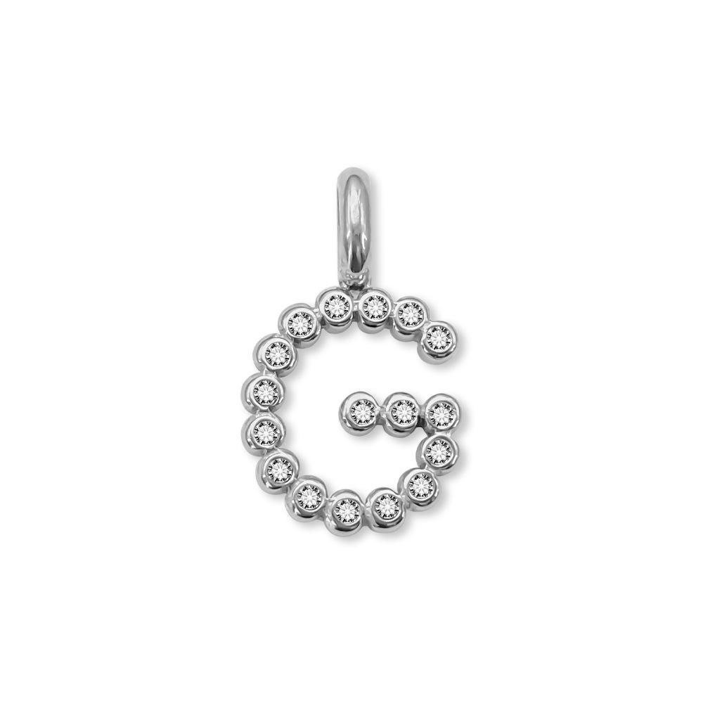 Chihang Fashion English Letter Zirconia Pendant Necklace - DIY 26 Letter Accessories