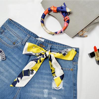 Scarf Scarves Long Soft Scarf Fashion Twilly Silk Scarf Decoration Bag Handle Women Ribbon Tied  Unique