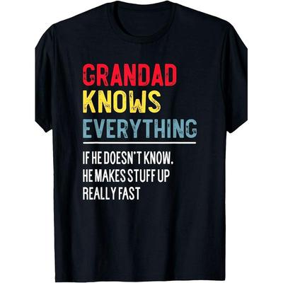 Funny Grandad / Knows Everything Father's Day for Grandpa T-Shirt