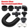 Air Diesel Heater 60mm Diameter 200cm Length Duct Pipe Tube Hose Outlet Exhaust Joiner Connector For Webasto Eberspaecher
