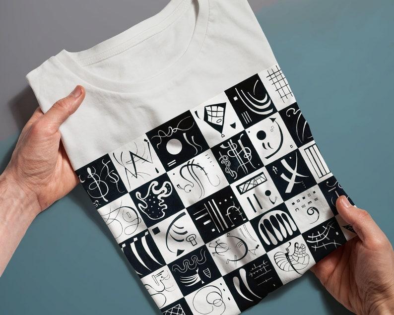 30 Wasily Kandinsky Painting Unisex T-shirt Art T-shirt Abstract Art Geometric Design Art Lover Gift Art Aesthetics Casual Tops