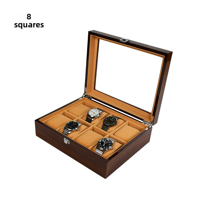 Aufbewahrungsbox für Holzuhren - Erhältlich mit 3, 5, 6, 8, 10 und 12 Fächern zur Ausstellung und Präsentation