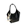 Korean Niche Bag Women 2024 New Early Autumn Simple Black Versatile Tote Large Capacity Shoulder Armpit Bag