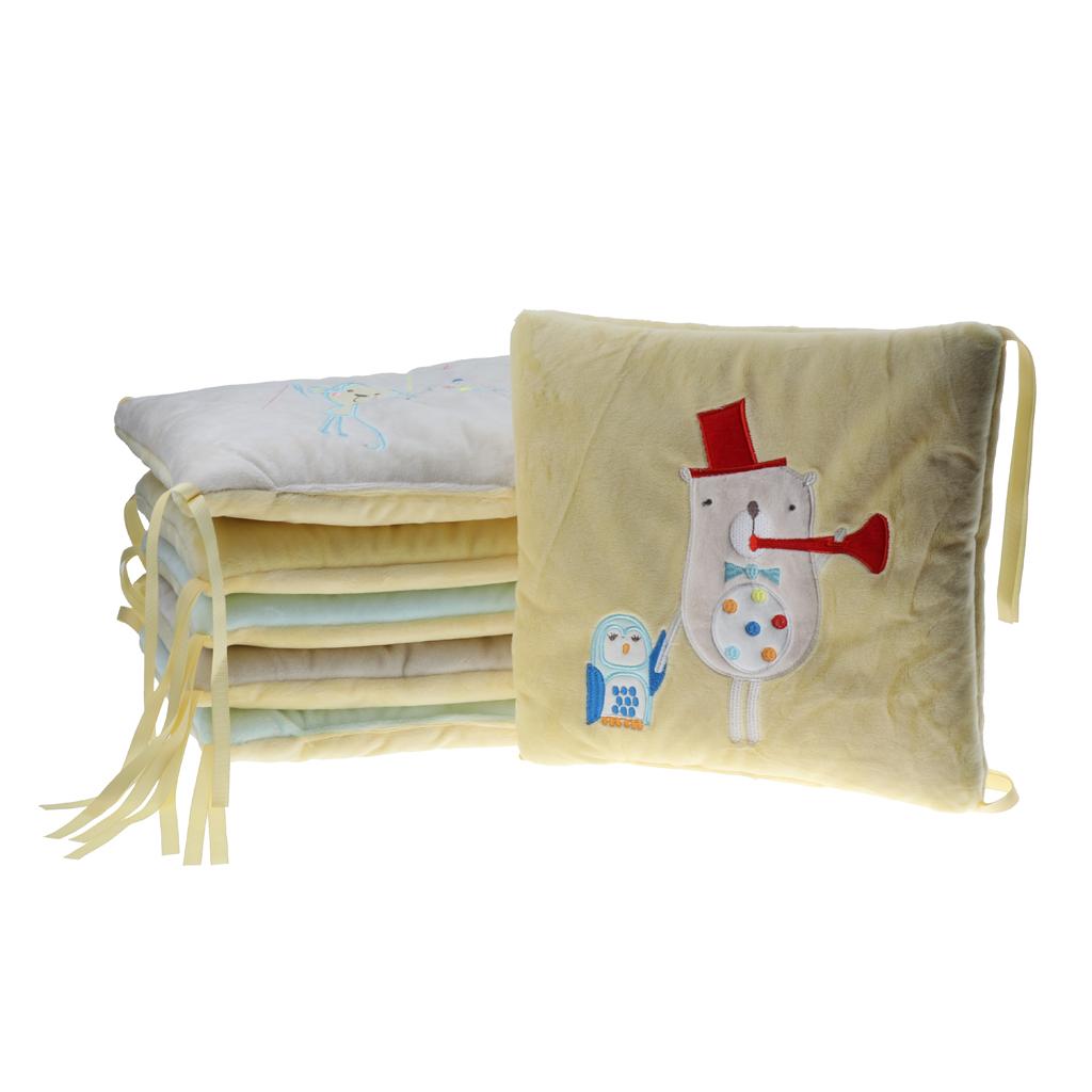 Baby Weicher Stoff Bettrandpolster Bettwäsche Bettwäsche-Set für Neugeborene Säuglinge Kinderbett Schutz