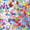 Two-Tone Gradient Plastic Large Hole Beads for Hair and Dreadlock Decoration