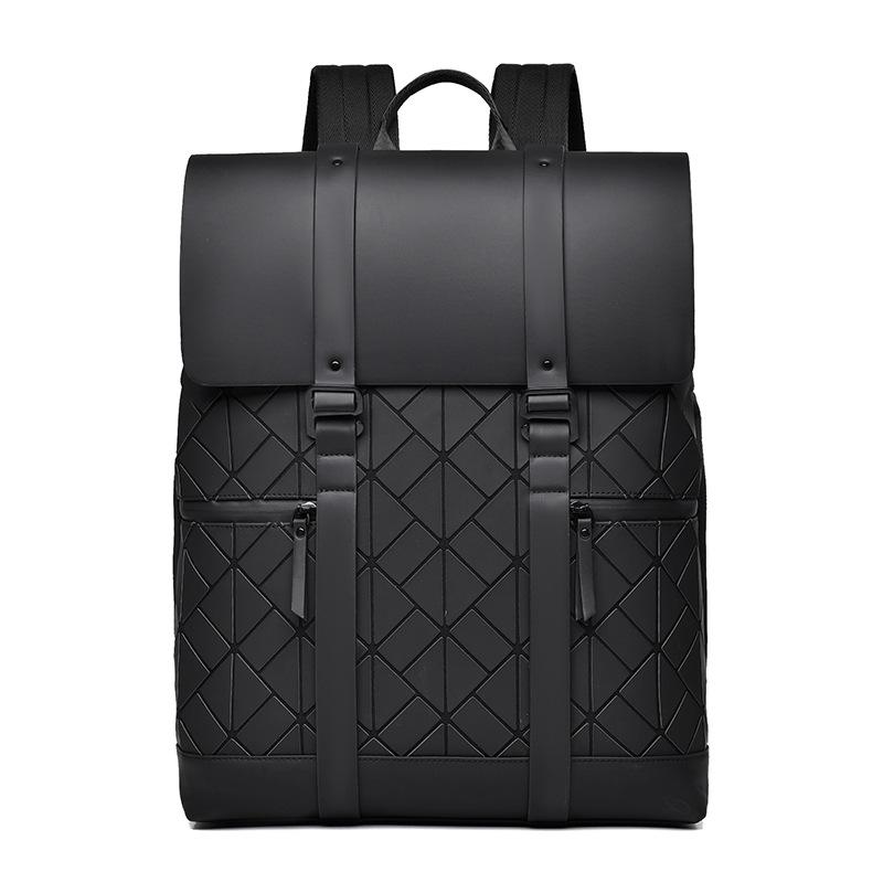 Diamond Backpack College Student Fashion Computer Backpack Large Capacity Men's High-end Sense Commuting Backpack