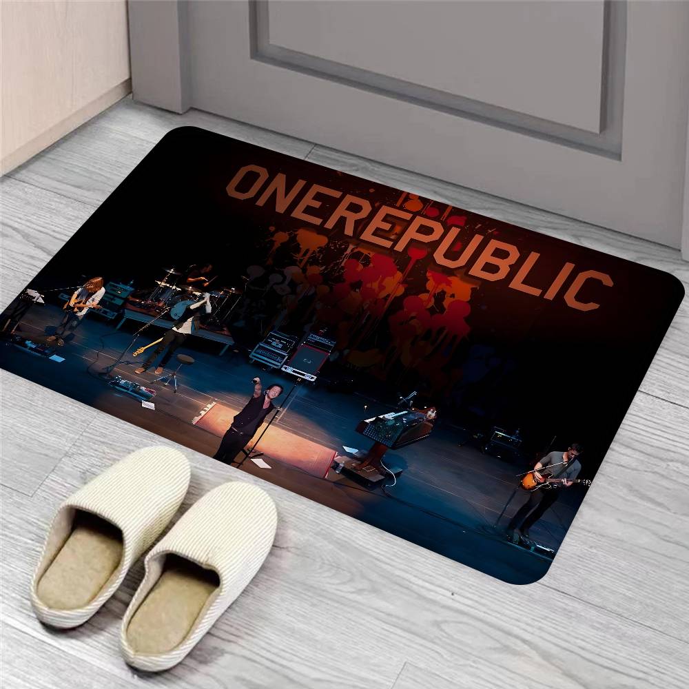 Pop Rock Band O-Onerepublic Floor Mat INS Style Soft Bedroom Floor House Laundry Room Mat Anti-skid Household Carpets