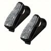 1pc Rhinestone Decor Car Sun Visor Glasses Holder Clip