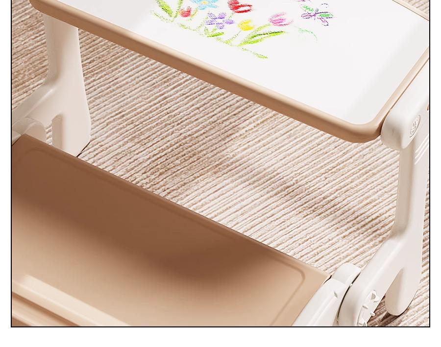 Kids' Foldable Sofa Desk Set: Features a Study Desk, Chair, and Table for Drawing and Writing. Perfect for Kindergarten and Toddlers.