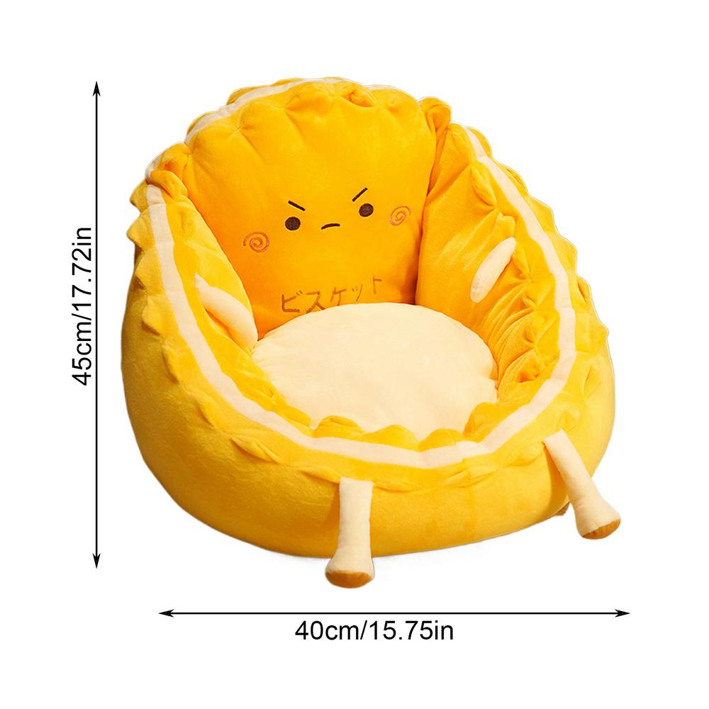 Cartoon Cute Egg Chair Cushion Floor Reading Gaming Chair Cushion Cushion Backrest Dormitory Office Comfy Non-Slip Chair Cushion