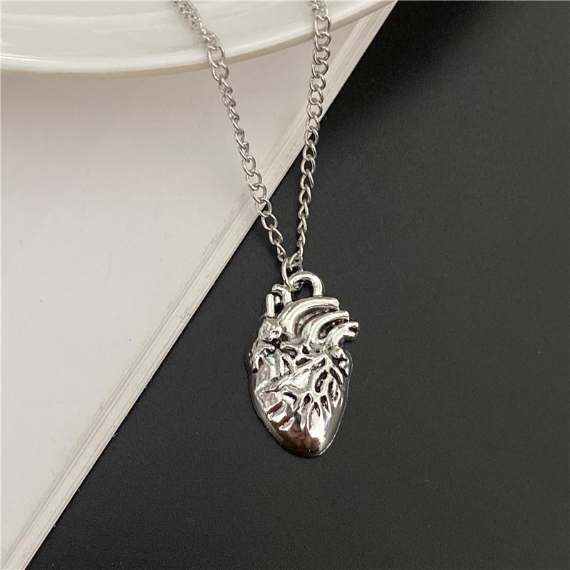 Punkl Big Cross Pendant Necklaces for Women Men Gothic Irregular Cross Clavicle Chain Necklaces Aesthetic Zircon