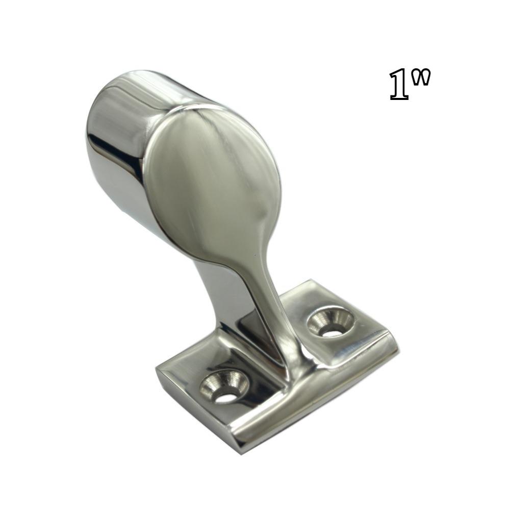 1Pc 316 Stainless Steel Boat Hand Rail Fitting Marine Railing Support Bracket Tube Stanchion Hardware Yacht 22/25mm Backward