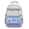 Schoolbag Simple and Cute Style Student Schoolbag Female College Student Large Capacity Backpack Fashionable Casual Sweet Contrasting Color Backpack
