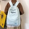 Schoolbag Korean Academy Style School Bag Male and Female Students Fashion Large Capacity Travel Shoulders Lightweight Junior High School Student 