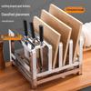 Countertop 3-Slot Thickened Plastic Cutting Board Rack