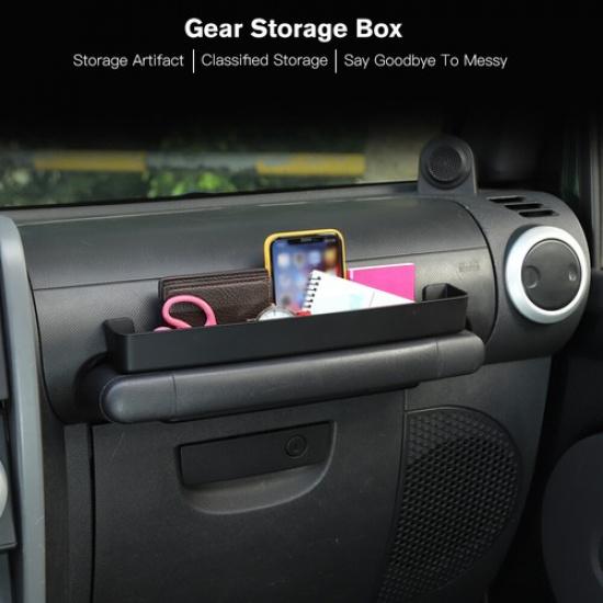 Co-pilot Handle Storage Box Tray for Jeep Wrangler JK 2007-10 Black Accessories