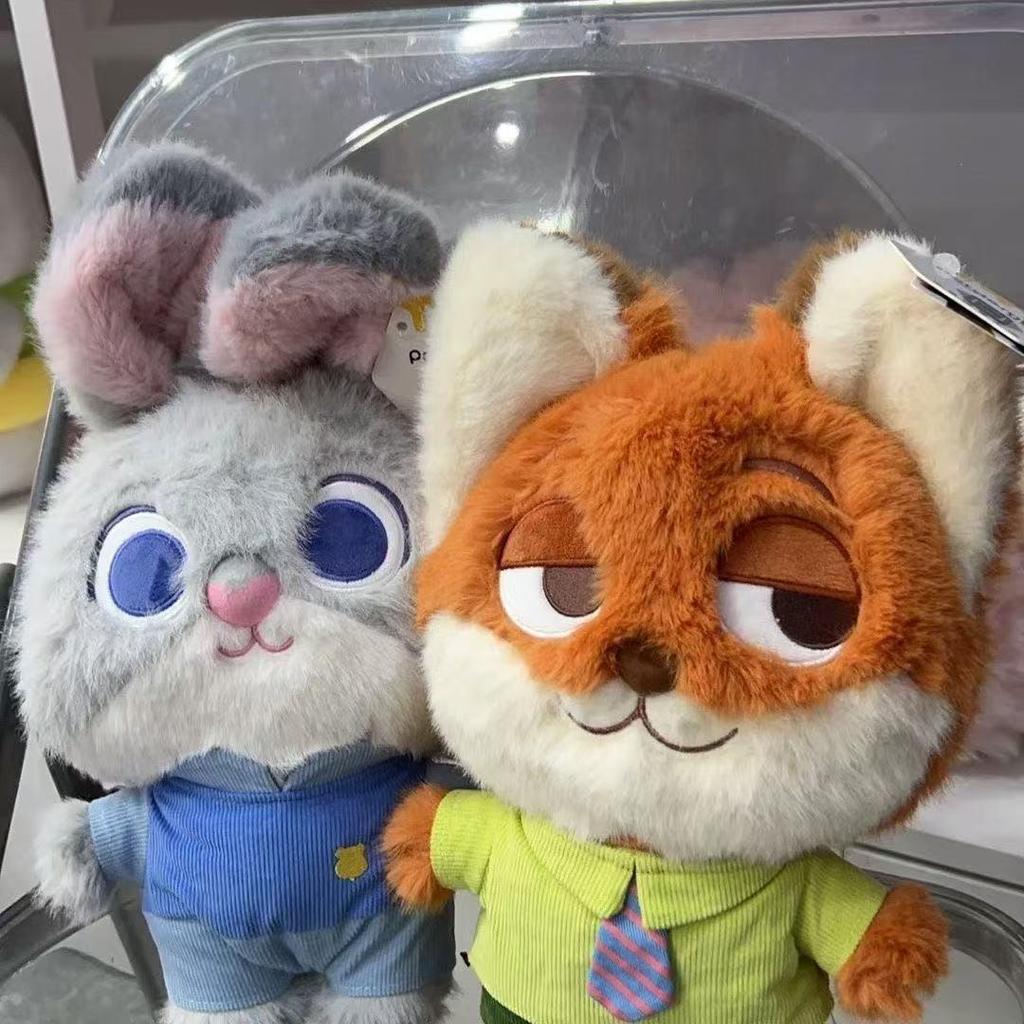 Zootopia Nick Wilde & Judy Hopps Figurine Plush Toys - Festival Gift for Boys & Girls