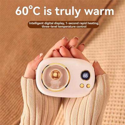 Digital Display Mini Astronaut Hand Warmer 5200 Mah 2-In-1 Charging Hand Warmer Device