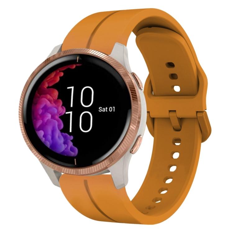 

Для Garmin Venu 20 мм Силіконовий ремінець для годинника For Garmin Venu жовтий