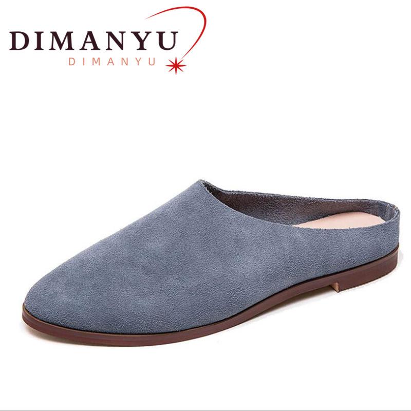 Women Closed Slippers Summer  New Suede