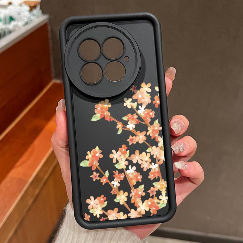 Orange Blossoms Floral Pattern Case For Oneplus 15 Nord 5 13R 12R 11R 5G Shockproof Bumper Soft Silicone Cover For OnePlus 13 13T 12