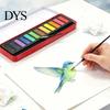Washable Art Paint for Kids Portable Watercolor Set, Durable Solid Gouache Pigments, Fine Professional Palette Sketching Powder Supplies, Illustration
