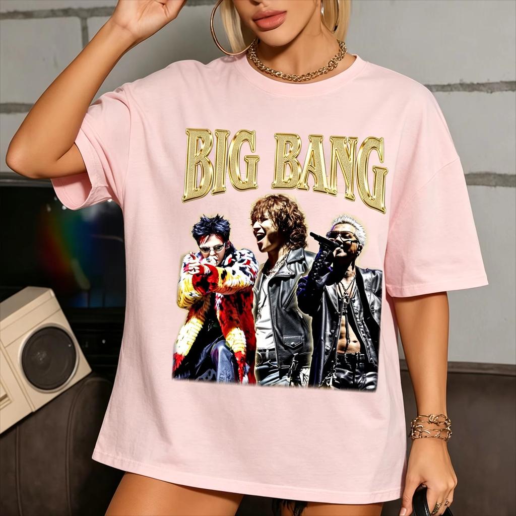 2026 Summer Hot Sale Bigbang 20th Anniversary Concert T Shirt Men Women Hip Hop Streetwear T-shirt Print Crew Neck Casual T Shirt