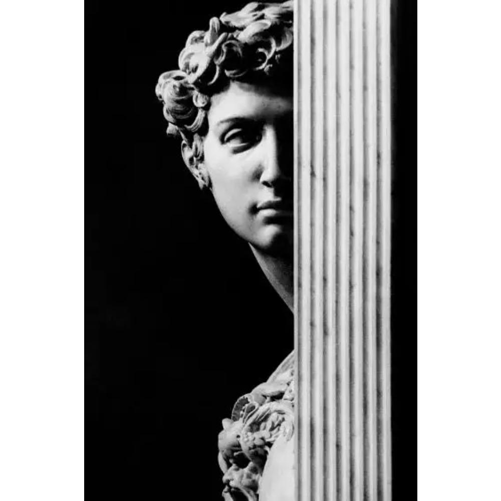 Scultura moderna Pittura su tela Graffiti Stampe artistiche Apollo Marmo David Popolo Poster Immagine di arte della parete per la decorazione della casa della Galleria