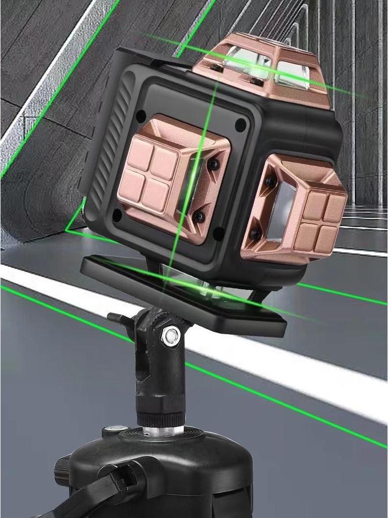 Autocolante de perete cu nivel laser verde de înaltă precizie, cu 16 linii, pentru utilizare în aer liber