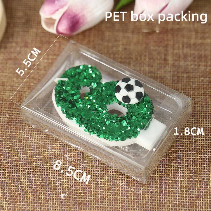 Football Cake Candles Decoration Soccer Ball Birthday Party Supplies for Kids Toy Gifts Home Decoration Anniversary Cake Candle