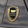 Carbon Fiber Car Logo Side Window Emblem Sticker for Cadillac Seville XT4 CT4 CT5 SLR CTS DTS ATS Escalade Exterior Accessories