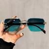 Trendy and Unique Outdoor Fashion Glasses, Frameless Narrow Fashion Glasses, Unisex. Suitable for Summer Outings, Beach Vacations