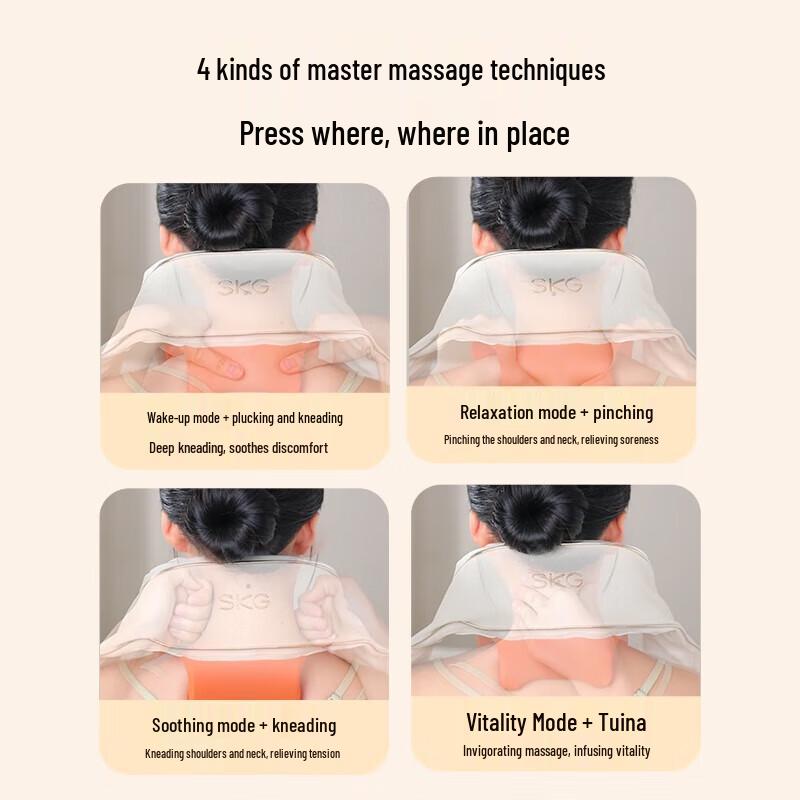 SKG H5 Upgraded Red Light Heated Neck and Shoulder Massager