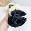 Large Size Hair Claw Fabric Rose French Hair Clip Black Wine Red Festival Hair Accessories Hairpin Fashion Hair Crabs Barrettes