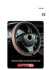Hand-Sewn Leather Steering Wheel Cover - Universal, Stylish, Non-Slip Design
