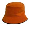 HERMES Bucket hat acetate hat Orange acetate Women Used