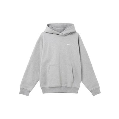 Nike Pulover cu glugă de culoare solidă Hanorac cu mânecă lungă Bărbați Topuri gri FN3348-063