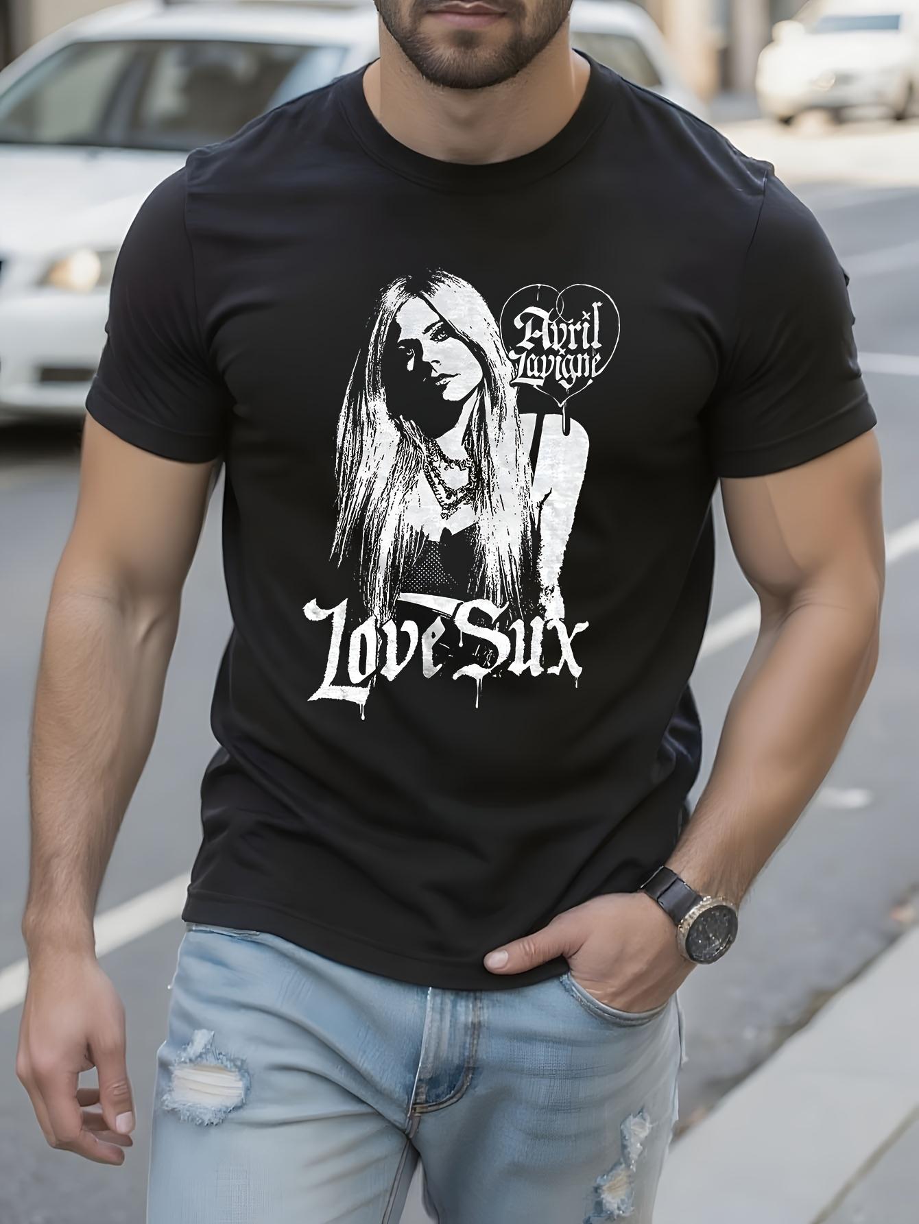 Avril Lavigne Official Love Sux Graphic Tshirt Bold Lyric... S