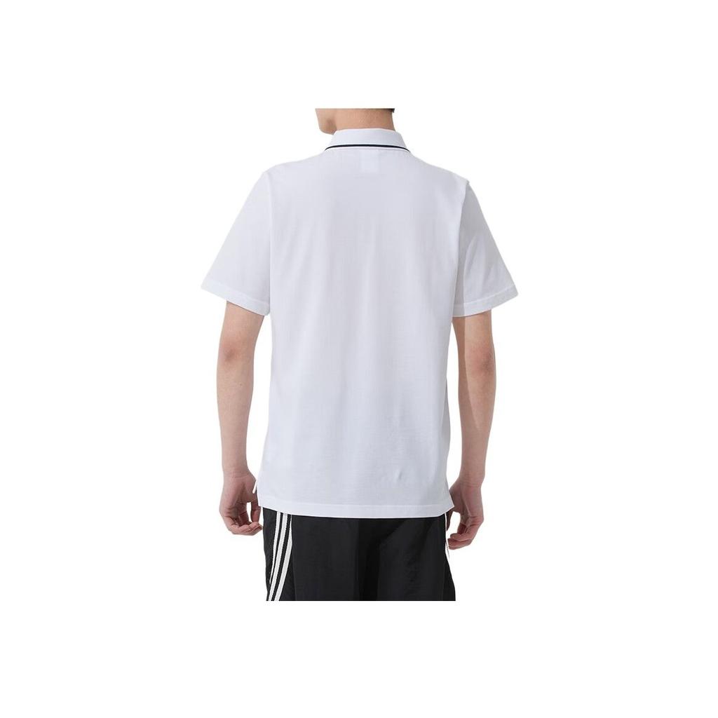 Adidas SS25 Casual Sports Comfortable Breathable Short Sleeve Polo Shirt Men Polo Shirts White JE9020