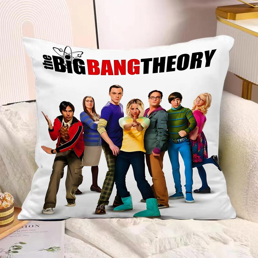 TV Series Pillow Covers Cartoon Sofa Decorative Home Doublesided Printing Short Plush Cushion The Bigs BBang Theorys Cover