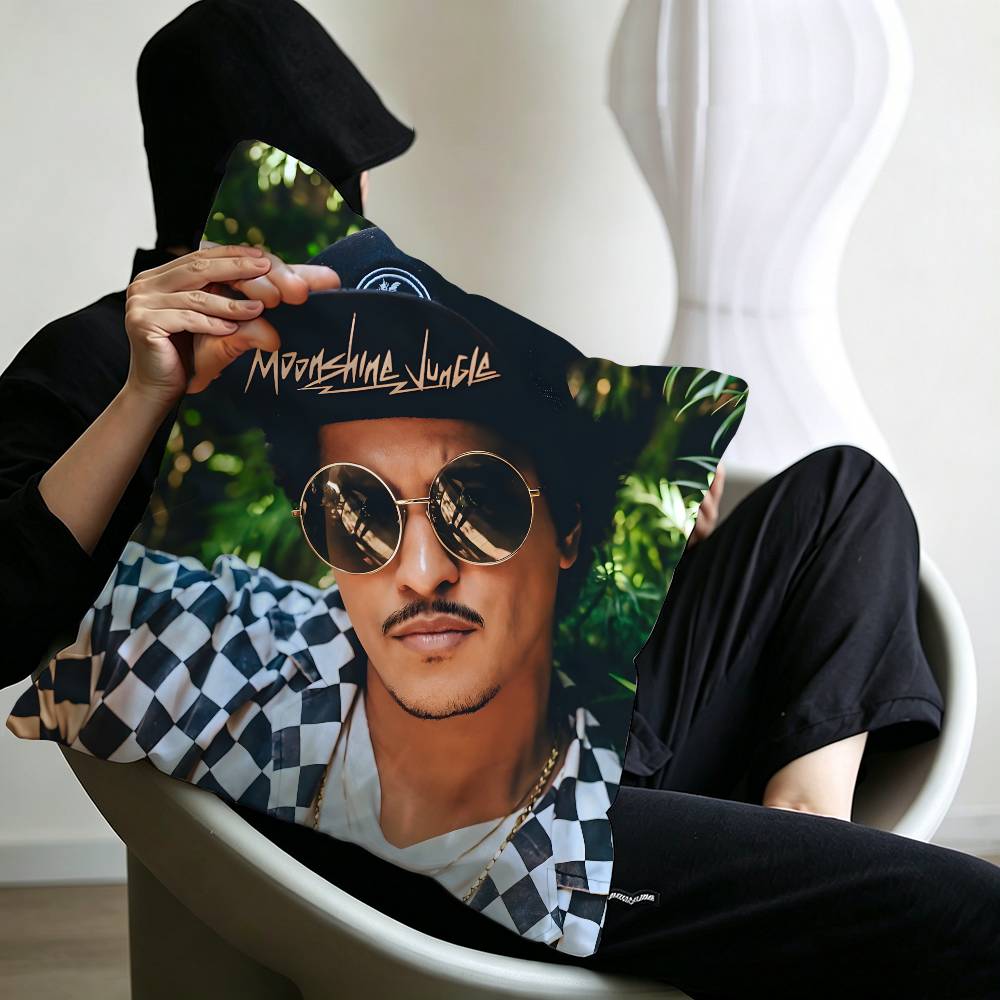 Singer Bruno Mars The Romantic Maple Design Cushion Cover Happy Autumn Harvest decor Holiday Decorati Pillow Cover
