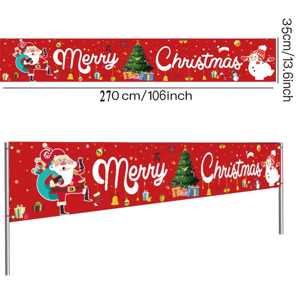 

Foldable Christmas Pull Flag DIY Flag Banner Creative Christmas Banner Party Supplies 2