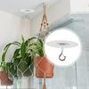 Adhesive Ceiling Hooks With Strong Bearing No-Drill Garden Planter Flower Pot Hanger For Plants Wind Chimes Lights