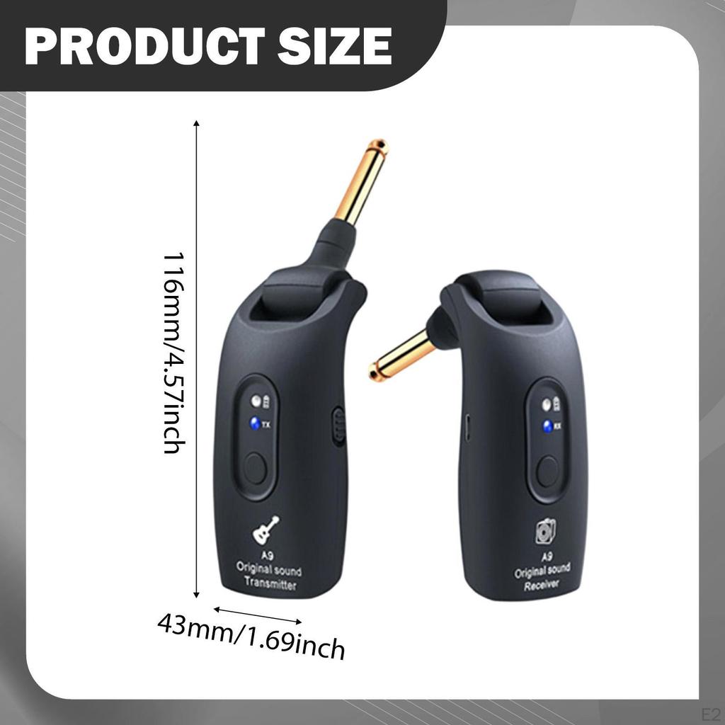 Electric Guitar Transmitter Receiver Electronic Wind Instrument Rechargeable