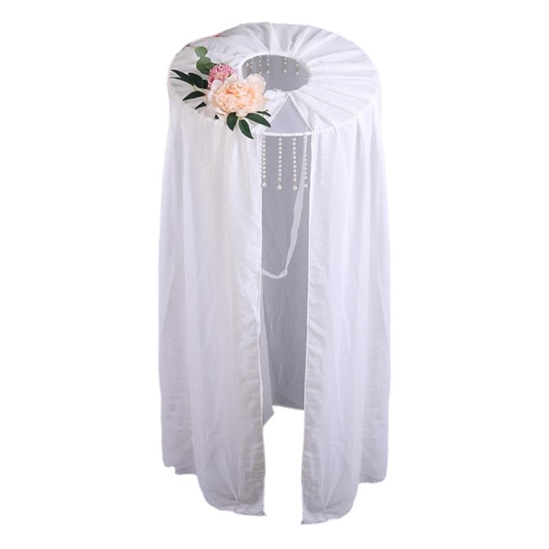 Chinese Traditional Hat Ancient Costume Gauze Hat Swordsman Veils Hat for Women Men Halloween