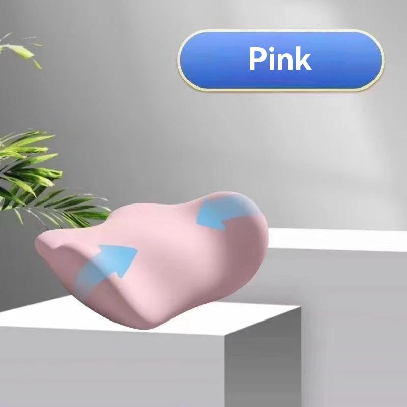 

Sleep Lumbar Pillow Ergonomic Special Lumbar Support Cushion Soft Comfortable Memory Cotton Bed Lumbar Protrusion Back Support розовый