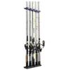 Vertical Fishing Rod Holder Wall Mounted Fishing Rod Rack, Store 10 Rods, Fishing Poles Holder Garage Vertical Rod Rack