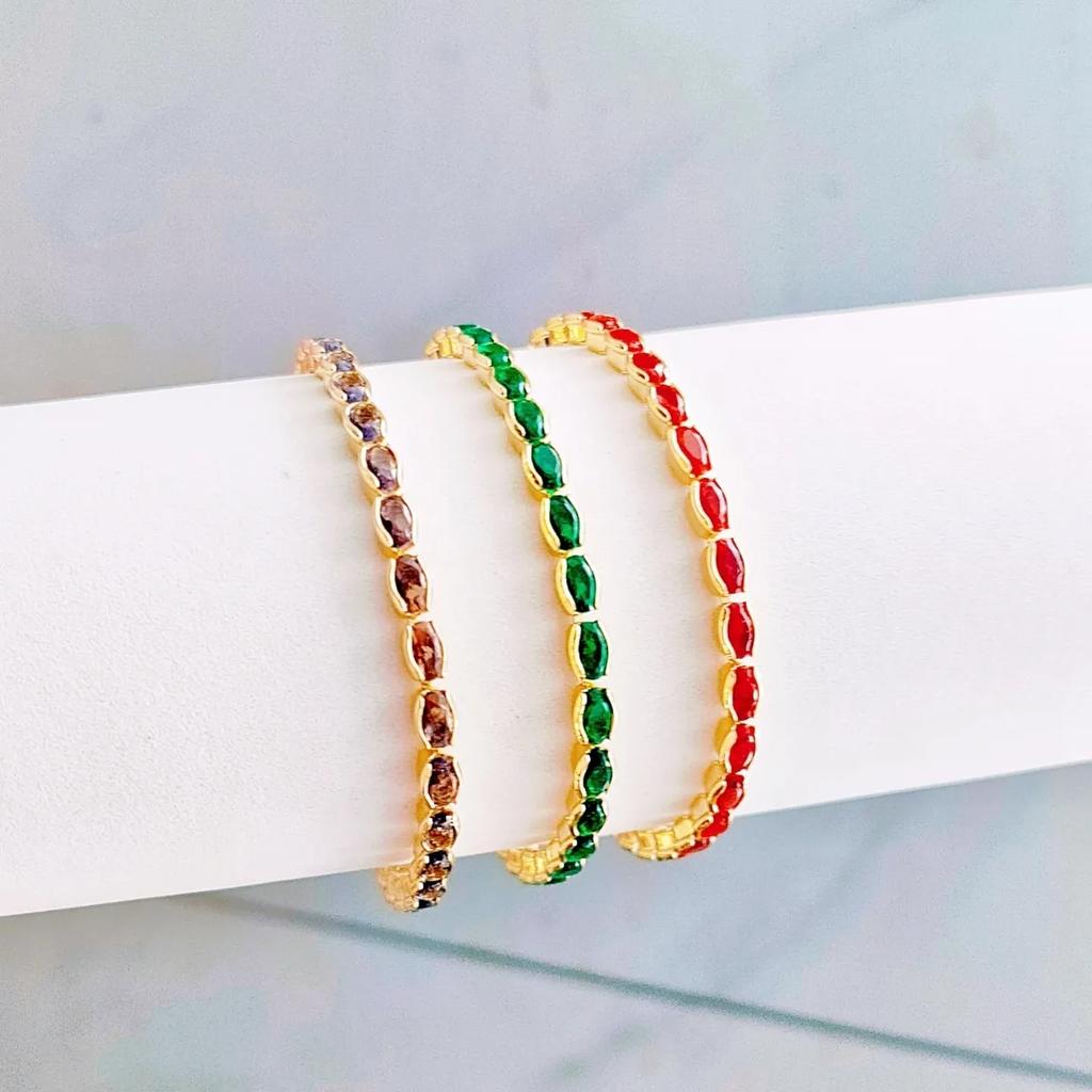 Neues modisches Zirkonarmband zur Anziehung von Reichtum, einfaches farbenfrohes vielseitiges Armband für Damen