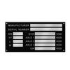 Plăci de greutate din aluminiu goale sau gravate pentru remorci, platforme plate, mini-excavatoare, șasiu auto, rulote, RV, camper Piese
