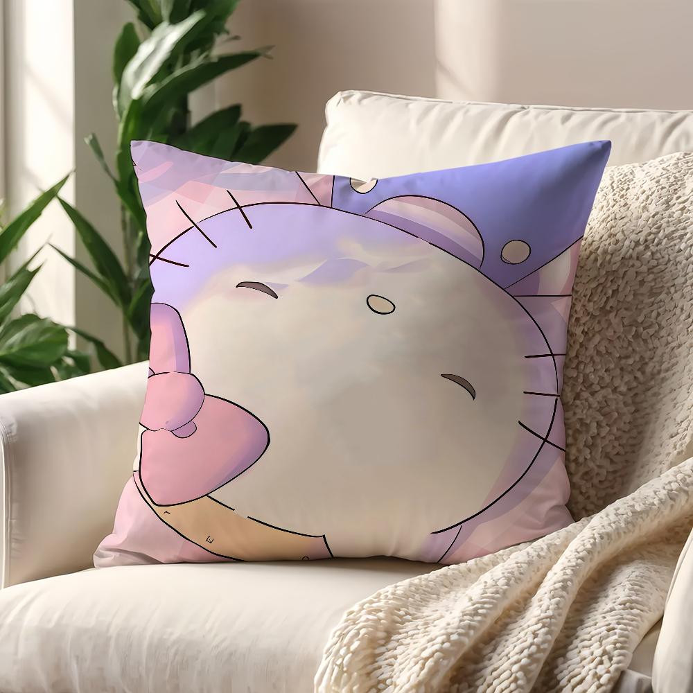 Kawaii HHello KKittyY Pink cushion cover For Pillow Printing Sofa Decoration HomeCar Room Coffee Shop Office NordicSimplicity